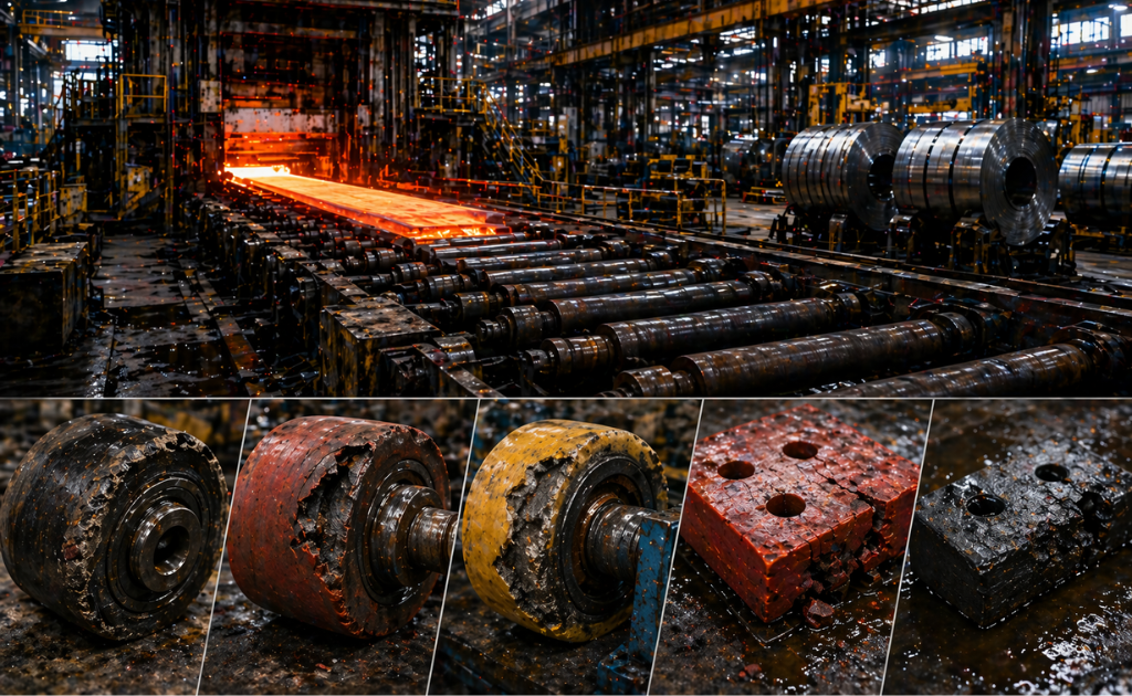 polyurethane components in steel plants